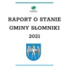 grafika z herbem gminy Słomniki i napis raport o stanie gminy